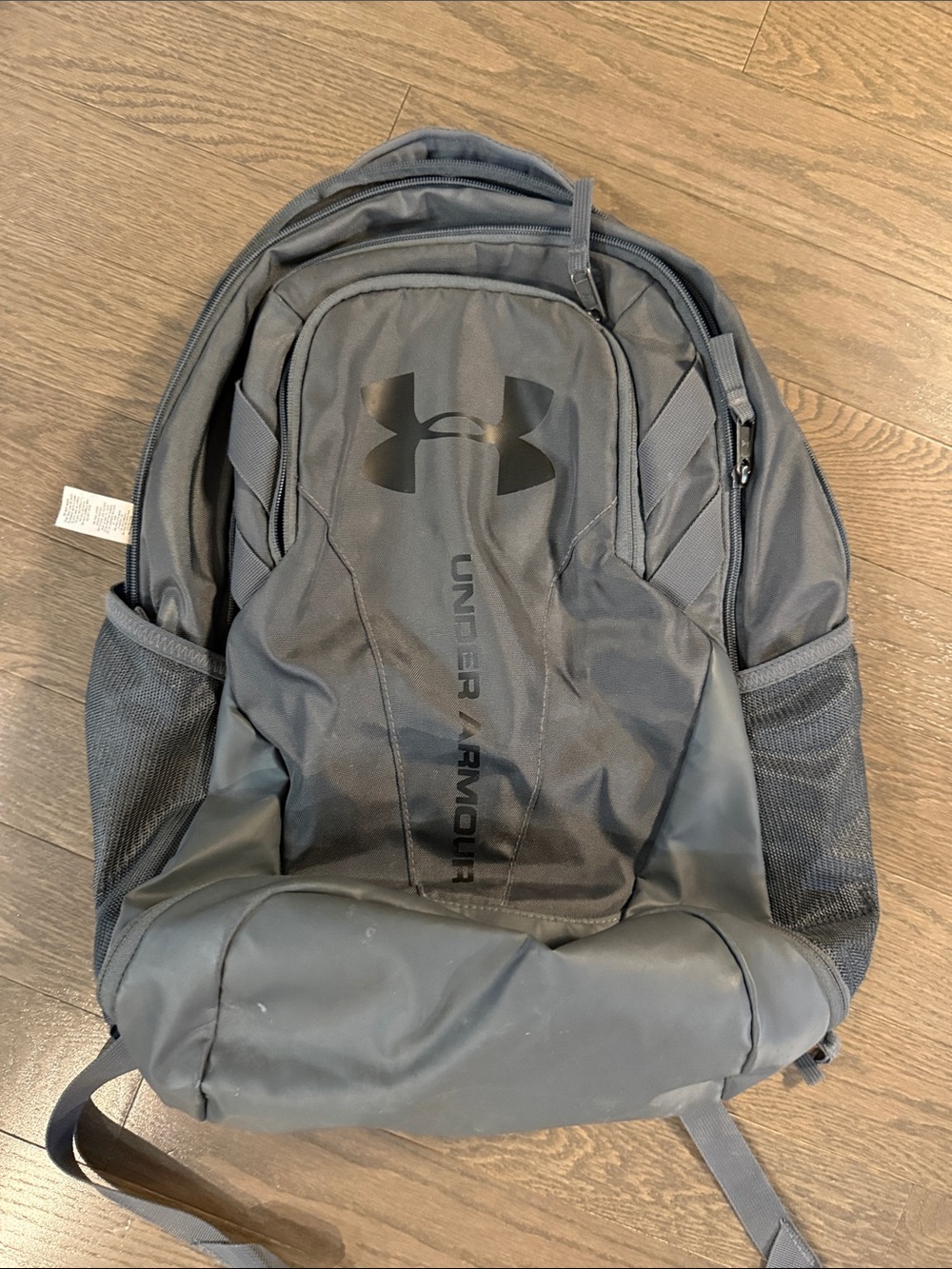 Under Armour Dark Gray Men's Backpack with Black Logo